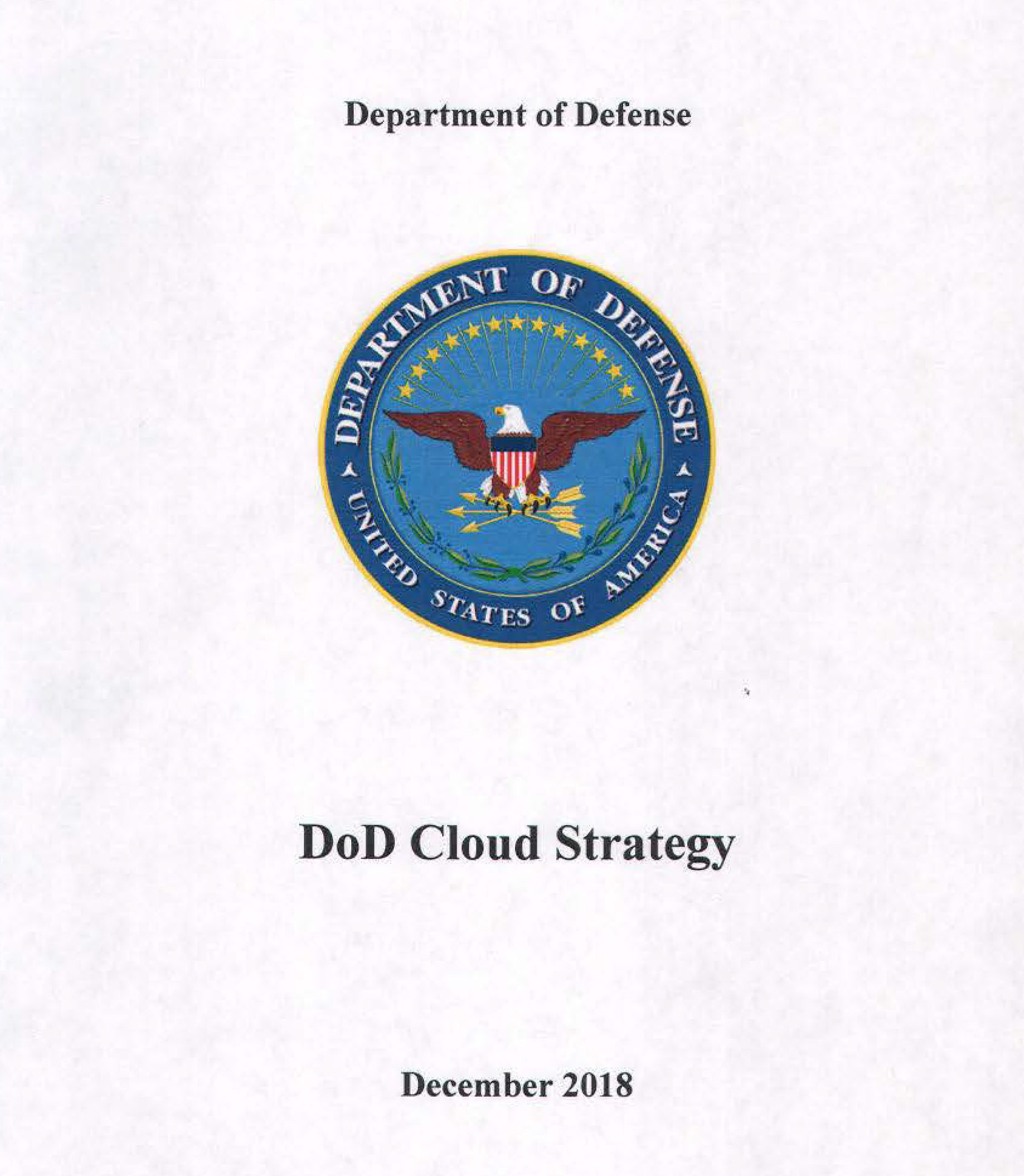 DoD Cloud Strategy